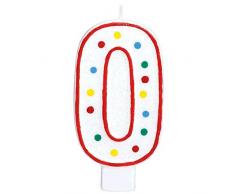 Amscan International – 177780 cumpleaños # 0 vela , color/modelo surtido