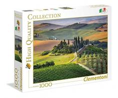 Clementoni-39456 Puzzle 1000 Piezas Toscana, Multicolor (39456.2)