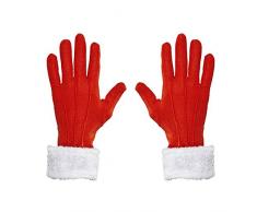 WIDMANN ? Guantes Papá Noel Navidad con acabado de peluche Womens, talla única, vd-wdm05385