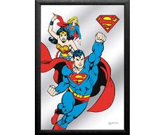 Close Up v829265 Superman Espejo Comic, Negro