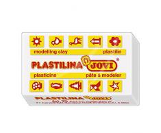 Jovi - Caja de plastilina, 30 pastillas 50 g, color blanco (7001)
