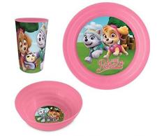 Paw Patrol La Patrulla Canina Set desayuno plastico 3pcs paw patrol (Suncity PPB102522)