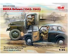 ICM 35643 RKKA Drivers(1943-1945) - Juego de 2 Figuras, Color Gris