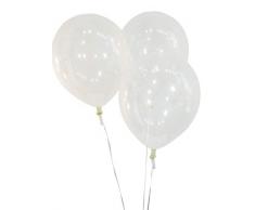 Unique Party - Globos de Látex - 30 cm - Color Transparente - Paquete de 10 (80011)