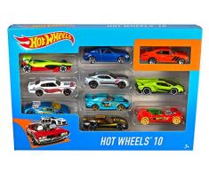 Hot Wheels-54886 disney Pack de 10 vehículos, coches juguetes, multicolor, 5+ (Mattel 54886)