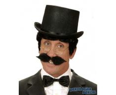 WIDMANN bigote pegatinas Schnauzer Mens, negro, talla única, 1641b