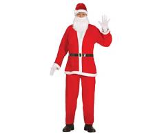 Guirca- Disfraz Papá Noel adulto Premium, Color rojo, talla L (42691.0)