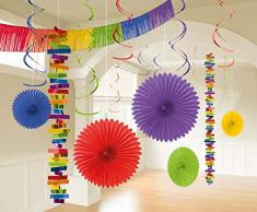 Amscan International – 241700 – 90 – 55 Rainbow room decoración kit