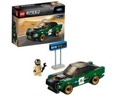 LEGO Speed Champions - Ford Mustang Fastback de 1968, Coche de Juguete de Carreras para Construir, Jugar y Exponer, Incluye Minifigura de Piloto (75884)