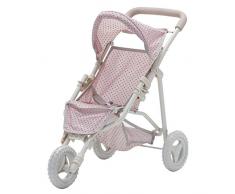 Cochecito de Muñecas Juegete Carrito de Bebé Rosa de Olivias World OL-00002