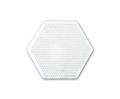 Hama Hama-276 Cuentas Midi – Bandeja Hexagonal Grande 276, Color Blanco