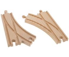 Eichhorn 100001407 Rastrear parte y accesorio de juguet ferroviario - Partes y accesorios de juguetes ferroviarios (Rastrear, 3 año(s), 2 pieza(s), Madera, 14,5 cm) , color/modelo surtido