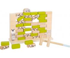 small foot Pared oscilante 4 Friends, Juego de Mesa para niños, de Madera, a Partir de 4 años, Art. 12237