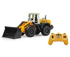 Jamara- Pala cargadora Liebherr 564 1:20 2,4 GHz, Color Amarillo (405007)