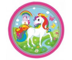 Amscan International – 9902101 23 cm Unicorn Platos de papel