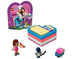 LEGO Friends - Caja Corazón de Verano de Olivia, Juguete con Mini Muñeca de Construcción para Niñas y Niños a Partir de 6 Años, Incluye Figura de un Robot (41387)