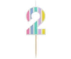 Folat 18952 Vela Pastel Número 2 Multicolor