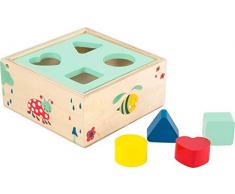 small foot company- Cubo de Juguete motriz Move it de Madera FSC 100% certificada, Multicolor (Small Foot by Legler 10944)