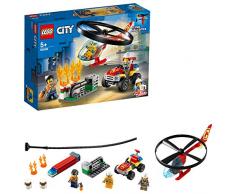 LEGO City Fire - Intervención del Helicóptero de Bomberos, Juguete de Construcción con Helicóptero, Incluye un Quad de Bomberos y 3 Minifiguras (60248)