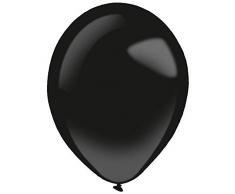 amscan 9905322 - Globos de látex (100 Unidades), Color Negro