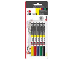 Marabu 011600080 Negro, Azul, Verde, Rojo, Amarillo 1pieza(s) rotulador - Juguete de Pintura (Negro, Azul, Verde, Rojo, Amarillo, Multicolor, 5 Colores, Alrededor, 2 mm, 6 año(s))