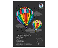 Ursus 12164699se Manualidades Bloque Papel DIN A4, 115 g, 24 Hojas, 17 Colores Surtidos, Transparente