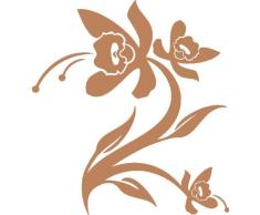 INDIGOS 4051719151190 - Adhesivo decorativo para pared (vinilo, 60 x 10 x 10 cm), color marrón