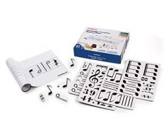 Miniland- Romovable Pentagram Board & Notes Pizarra removible con Notas Musicales magnéticas (94120)