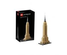 LEGO Architecture - Empire State Building Nuevo Juego de Construcción, Maqueta de Juguete de la Icónica Torre de New York (21046)