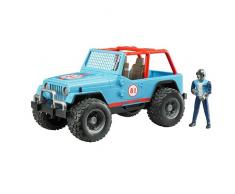 Bruder 02541 – Coche de juguete Jeep Cross Country Racer con conductor