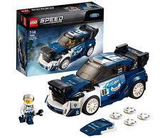 LEGO Speed Champions - Ford Fiesta M-Sport WRC, Juguete de Construcción para Niñas y Niños de 7 a 14 Años de Coche de Carreras Azul (75885)