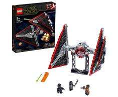 LEGO Star Wars - Caza TIE Sith, Maqueta para Montar un Set Inspirado en la Guerra de las Galaxias una Esperanza, Incluye Soporte para Exponer, Juguete de Construcción a Partir de 9 Años (75272)