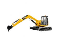 Bruder Cat - Excavadora con Gran Brazo Cuchara, Color Negro y Amarillo 2456