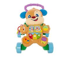 Fisher-Price Ríe y aprende Andador Perrito Primeros Pasos, juguete con actividades, luces y sonidos, regalo para bebés +6 meses (Mattel HBW52), Embalaje sostenible