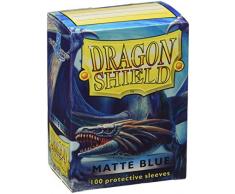 Arcane Tinmen AT-11003 - Accesorios TCG - Escudo Dragón titulares de Tarjeta estándar, 100, Alfombra Azul