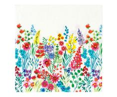 Paquete de 20 servilletas florales brillantes | Servilletas de papel de flores coloridas, vajilla desechable para verano, picnic, barbacoa, fiesta en el jardín, Pascua, decoupage