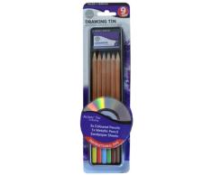 Daler Rowney Simply Lápices Color EST. Metál. Dibujo - 9 Uds.