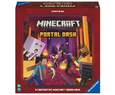 Ravensburger - Minecraft Portal Dash, Versión Española, Juegos de Mesa De Estrategia, 1-4 Jugadores, 10+ Años