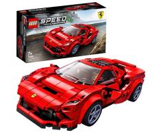 LEGO Speed Champions - Ferrari F8 Tributo, Set de Construcción de Coche de Carreras de Juguete, Incluye Minifigura del Conductor del Deportivo (76895)