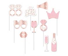 amscan 9909901-Accesorios para fotos de despedida de soltera (10 unidades), multicolor (9909901)
