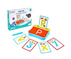 Learning Resources delinear, Set Aprender el Alfabeto, Juguete didáctico de Preescolar, Mesa portátil, Panel Iluminado para Juegos sensoriales, Actividades con Caja de luz, niñas de 3+ años (EI-1699)