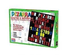 Falomir Pizarra Letras y números, Juego de Mesa, Educativo, Color, 39 x 26 cm (24009)