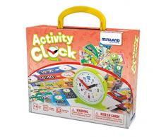 Miniland- Activity Clock Reloj para niños, Multicolor (45311)