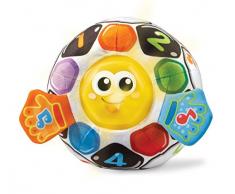 VTech-80-509122, Pelota fútbol bebé Blanda interactiva con más de 45 melodías, Sonidos, Canciones y Frases, favorece la estimulación Sensoria, Multicolor (3480-509122)