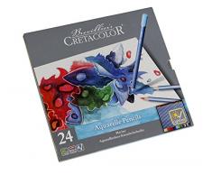 CRETACOLOR – Marino lápices acuarelables Juego de 24 de Madera