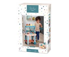 Ecoiffier- Mercado Sweet Vert Azur de Juguete, Puesto de Dulces, con Cesta, 26 Accesorios para la Compra (7600001692)