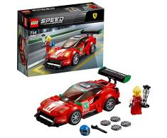 LEGO Speed Champions - Ferrari 488 GT3 Scuderia Corsa, Juguete de Construcción de Coche de Carreras Rojo para Niños y Niñas de 7 a 14 Años (75886)