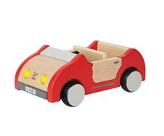 Hape Coche Familiar, Coche de Juguete de Madera para Casa de Muñecas, Accesorio Vehículo para Empujar para Completar el Conjunto de Muebles para Casa de Muñecas