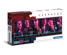 Clementoni- Puzzle 1000 Piezas Panorama Strange Things (39548.4)