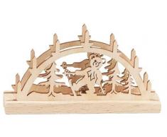 Kahlert Licht - 40607 - Decoración de Navidad - Madera Clara Arca Tallada - 3,5 V - Escala 1/12